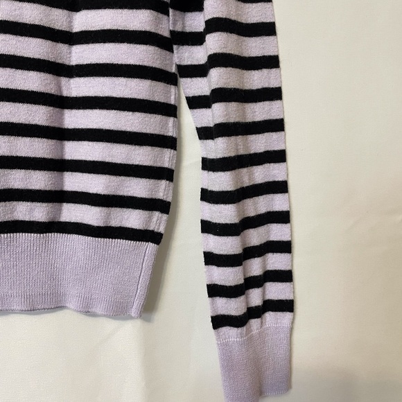 Premise Mauve and Black Striped Women's Sweater - Picture 9 of 9